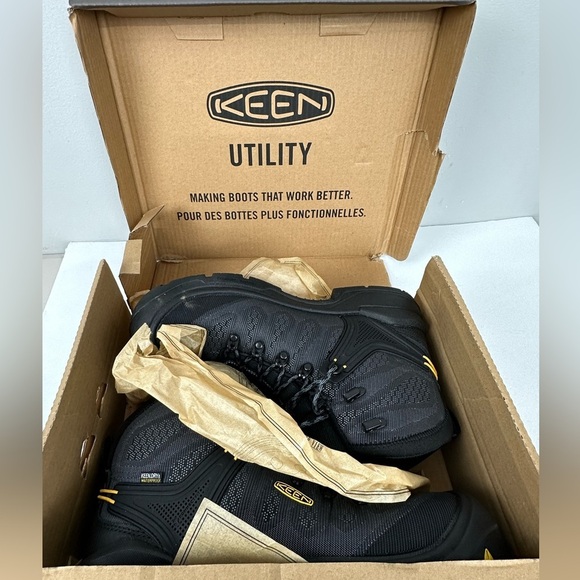New KEEN Utility Men's 6" Dearborn Waterproof Carbon-Fiber Toe Work Boot Sz 11 - Picture 12 of 13